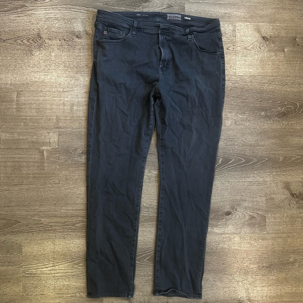 AG Adriano Goldschmied Men's Dark Gray Slim Jeans